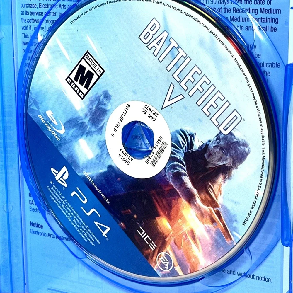 Battlefield V 5 PS4 PlayStation 4 Game EA DICE Complete CIB Case Wear Tested